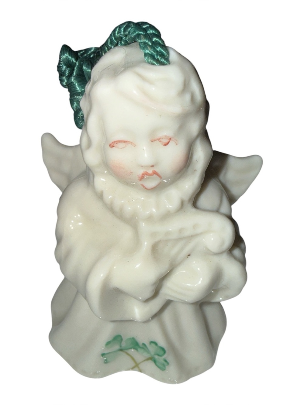 Belleek Christmas Angel Bell Ornament Choir of Angels Collection Porcelain Vtg